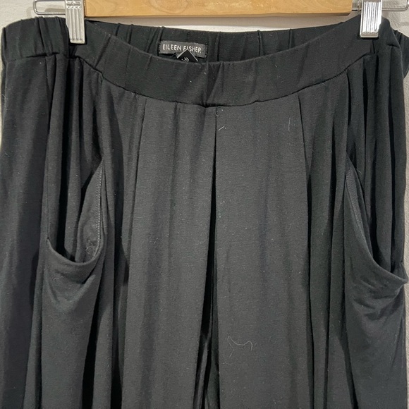Eileen Fisher jersey pleated lantern pant with droopy pockets Medium - Picture 3 of 5